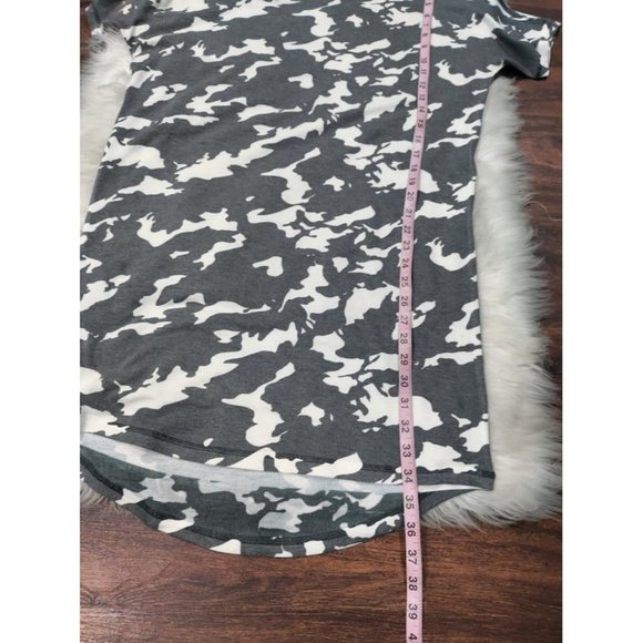 NWT Nally & Millie Short Sleeve Camouflage Print Mini Dress Gray Women's - Picture 6 of 8